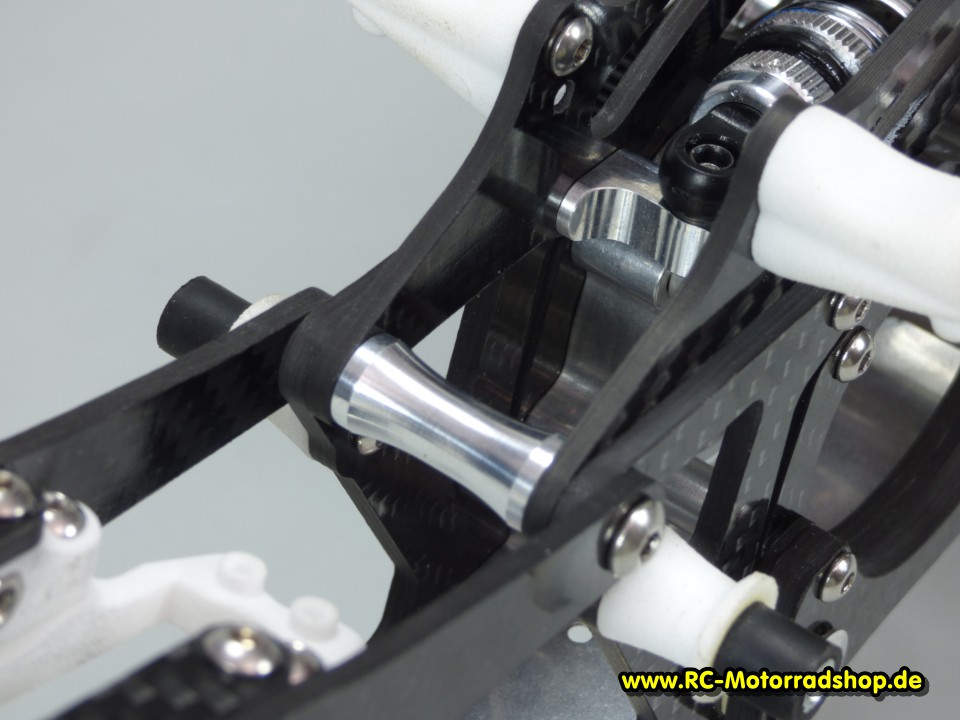 54022250: Alu-Set Dämpferhalter + Chassisspacer M3/M4 JABBER One / LS One 54022250
